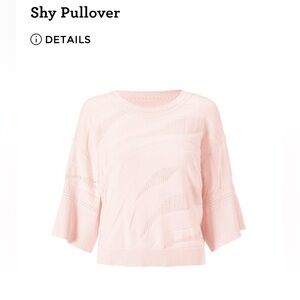 Cabi Shy Pullover Sweater Light Pink Large